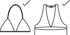 image of examples of acceptable halters for preemie to 5T with clasp attachment.  no functional ties