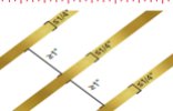 Image of foil print artwork placement